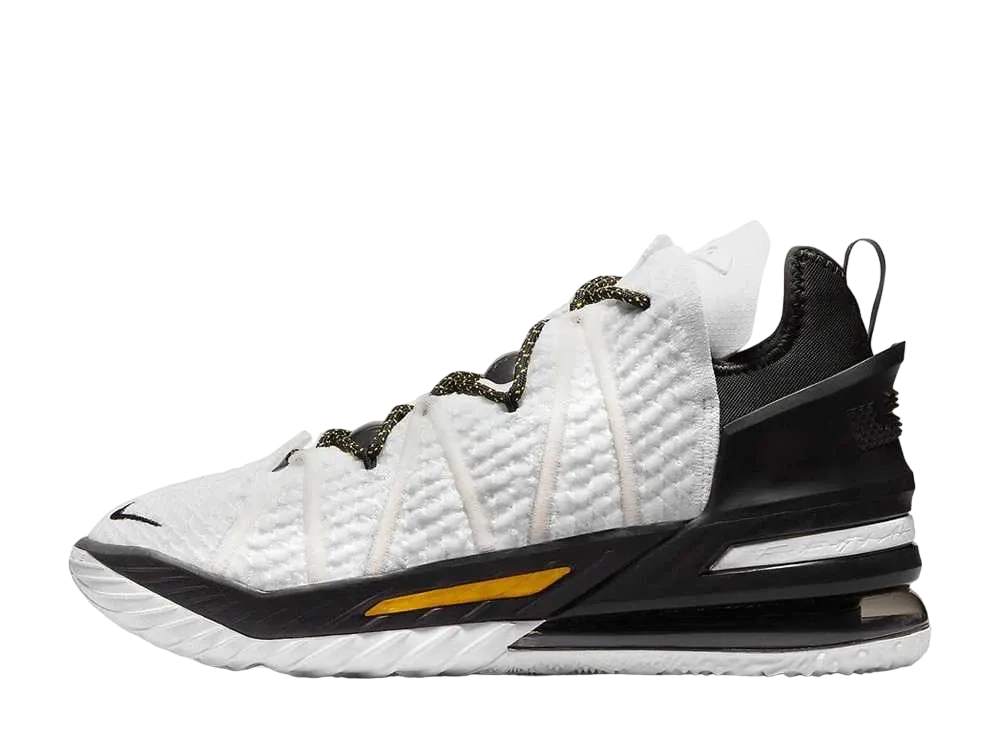Nike LeBron 18 "White/Amarillo/Black"
