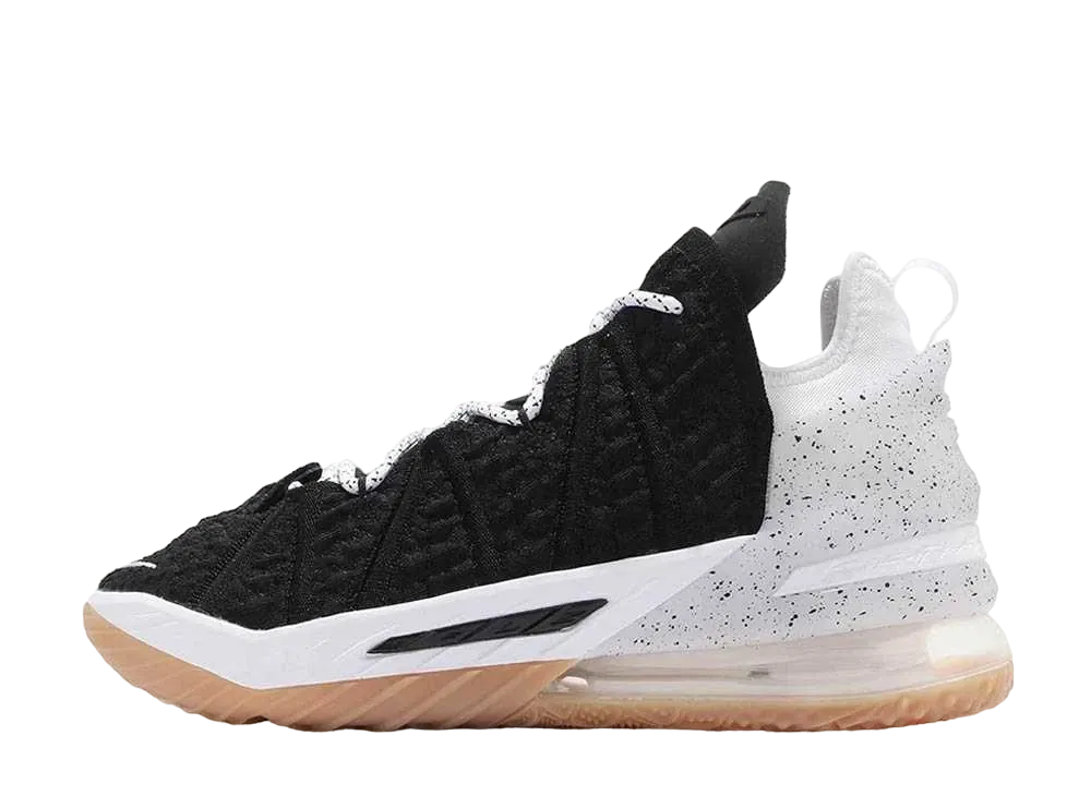 ナイキ レブロン18 "ブラック/ガムミディアムブラウン/ホワイト"