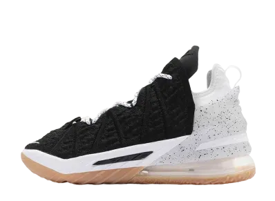 Nike LeBron 18 "Black/Gum Medium Brown/White"