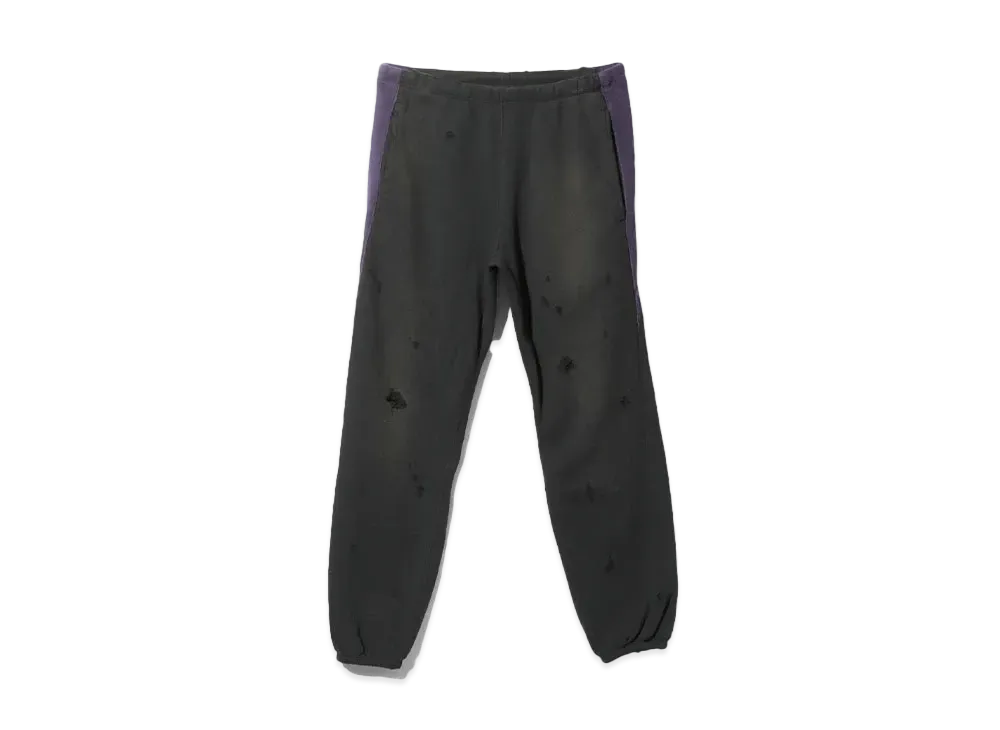 ニードルズ ツートンストリングスウェットパンツ "ブラック"