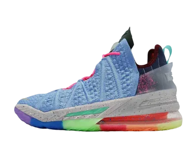 Nike LeBron 18 "University Blue/Metallic Gold"