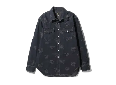 Needles Western Shirt 8oz Denim / Rose JQ "Indigo"