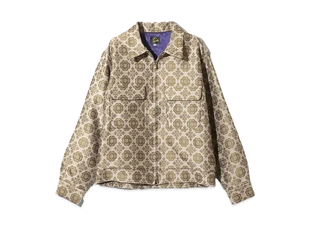 Needles Sport Jacket W/PE Ornament JQ "Beige"