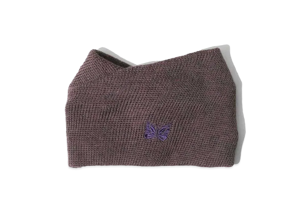 Needles Neck Warmer Merino Wool "Purple"
