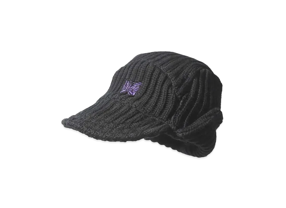 Needles Bird Shooting Cap Merino Wool "Black"