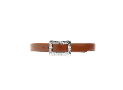 Needles Papillon Square Buckle Belt "Brown"