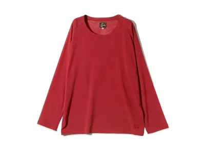 Needles L/S U Neck Tee Poly Mesh "Red"