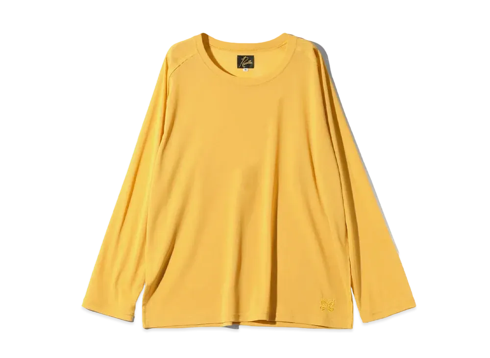 Needles L/S U Neck Tee Poly Mesh "Yellow"