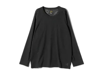 Needles L/S U Neck Tee Poly Mesh "Black"
