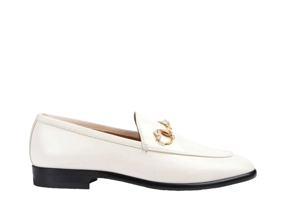 GUCCI WMNS Jordaan Loafer Leather "Off White"