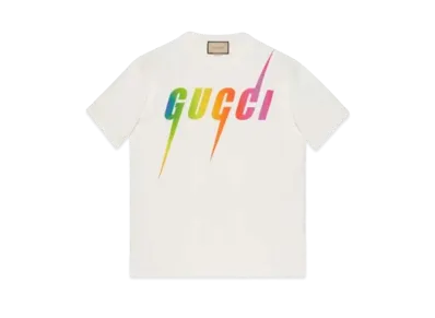 GUCCI Women's Ice Cream Cotton Jersey T-shirt "Ivory"