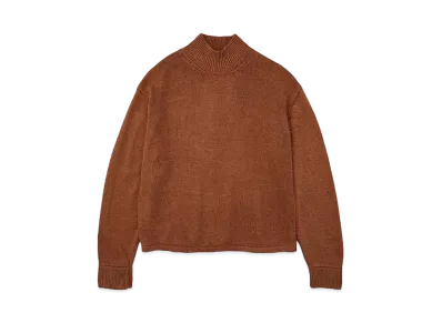 DIGAWEL Stonewashed Silk Turtleneck Sweater "Fade Brown"