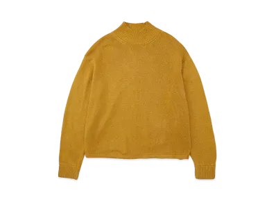 DIGAWEL Stonewashed Silk Turtleneck Sweater "Fade Mustard"