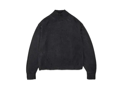 DIGAWEL Stonewashed Silk Turtleneck Sweater "Fade Black"