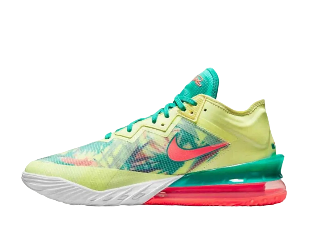 ナイキ レブロン18 ロー レブロナルド パーマー "ホワイト/ライム/ブライトマンゴー/ニューグリーン"