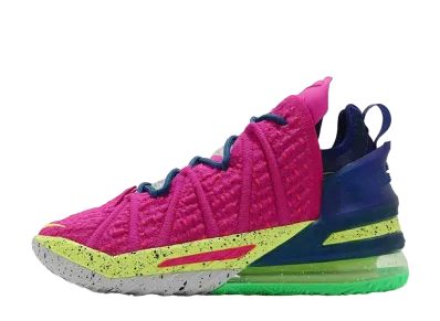 Nike LeBron 18 "Pink Prime/Multi Color/Blue Void"