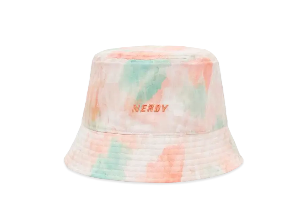 atmos x NERDY DNA Watercolor Brush Bucket Hat "Orange"