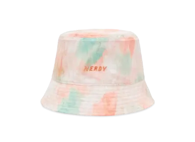 atmos x NERDY DNA Watercolor Brush Bucket Hat "Orange"