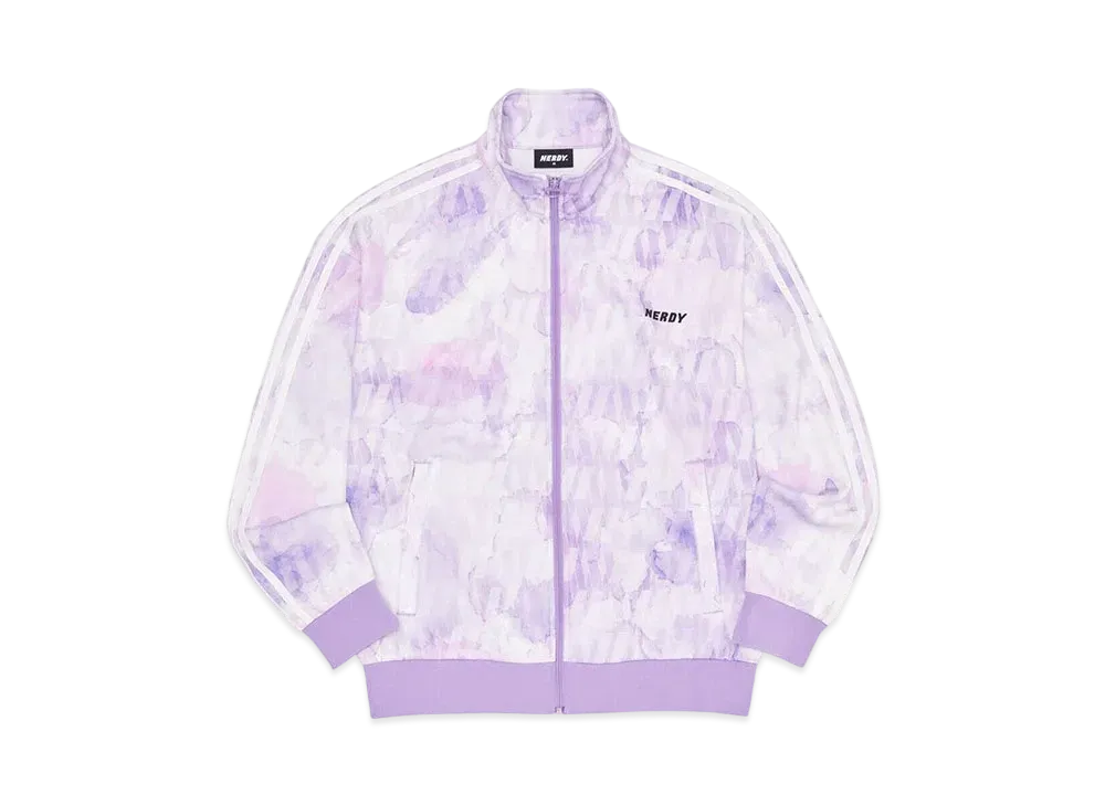 atmos x NERDY DNA Watercolor Brush Track Top "Purple"