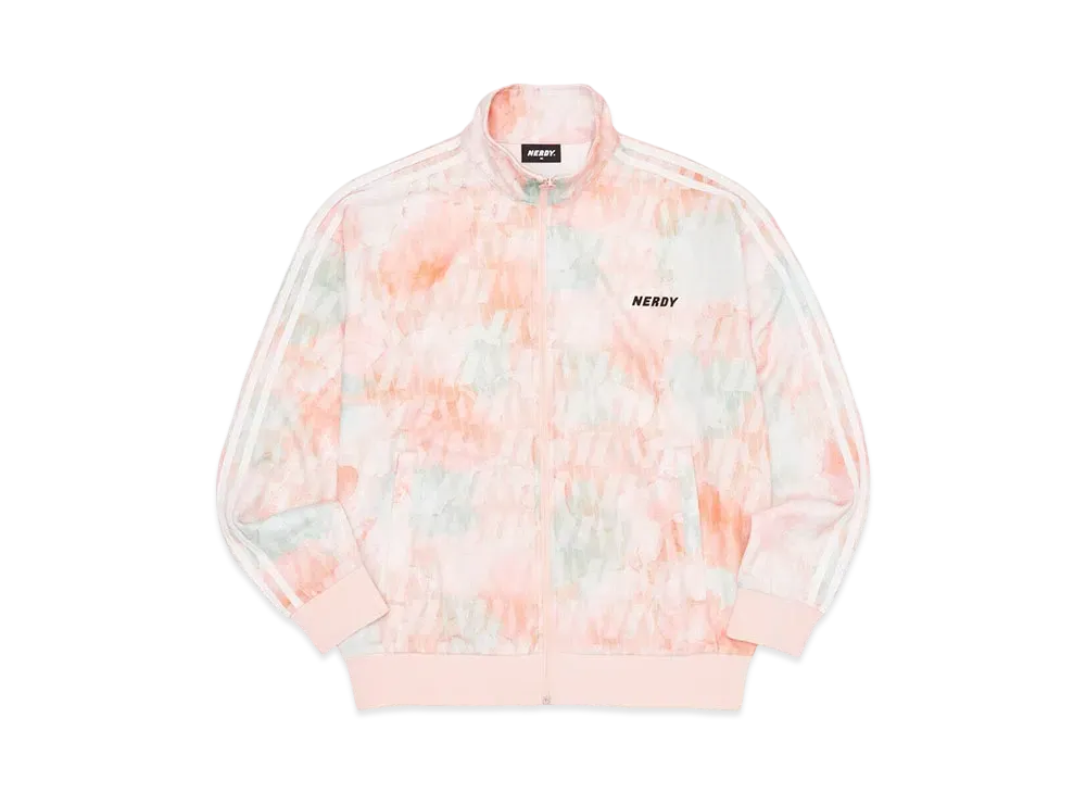 atmos x NERDY DNA Watercolor Brush Track Top "Orange"