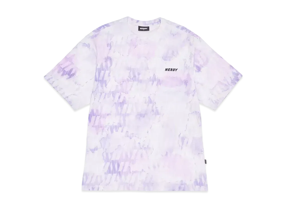 atmos x NERDY DNA Watercolor Brush 1/2 Sleeve T-Shirt "Purple"