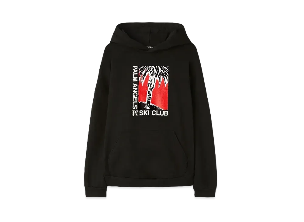 PALM ANGELS Palm Ski Club Hoodie "Black/White"