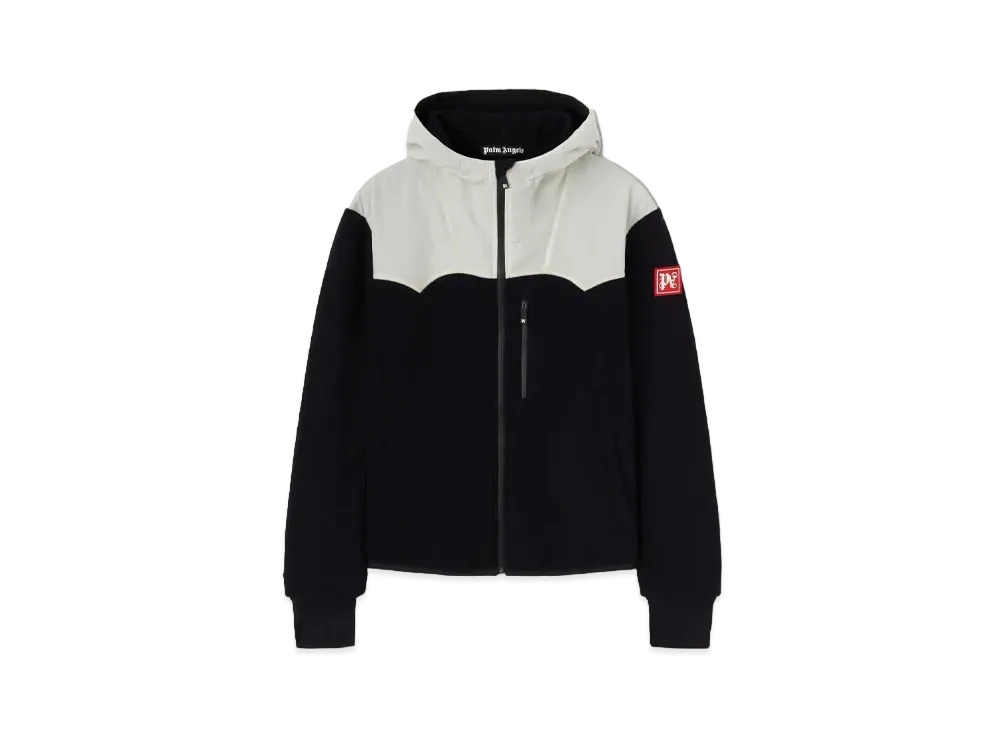 PALM ANGELS Monogram Patch Ski Pile "Black/Butter"