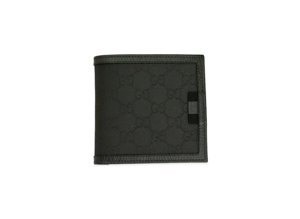 GUCCI GG Nylon Bi-fold Wallet "Black"