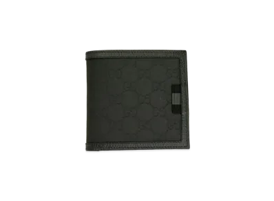 GUCCI GG Nylon Bi-fold Wallet "Black"
