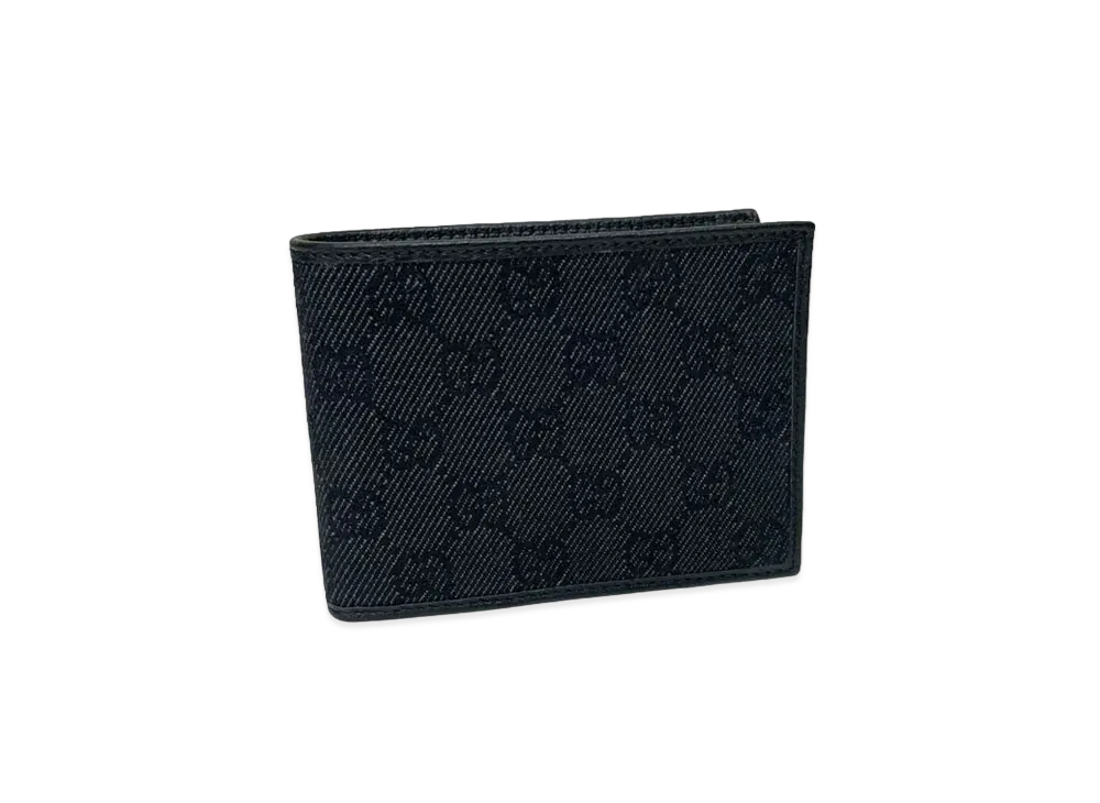 GUCCI GG Canvas Bi-fold Wallet "Black"