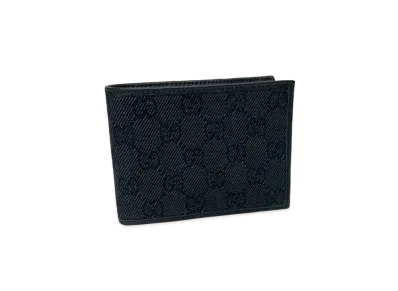 GUCCI GG Canvas Bi-fold Wallet "Black"
