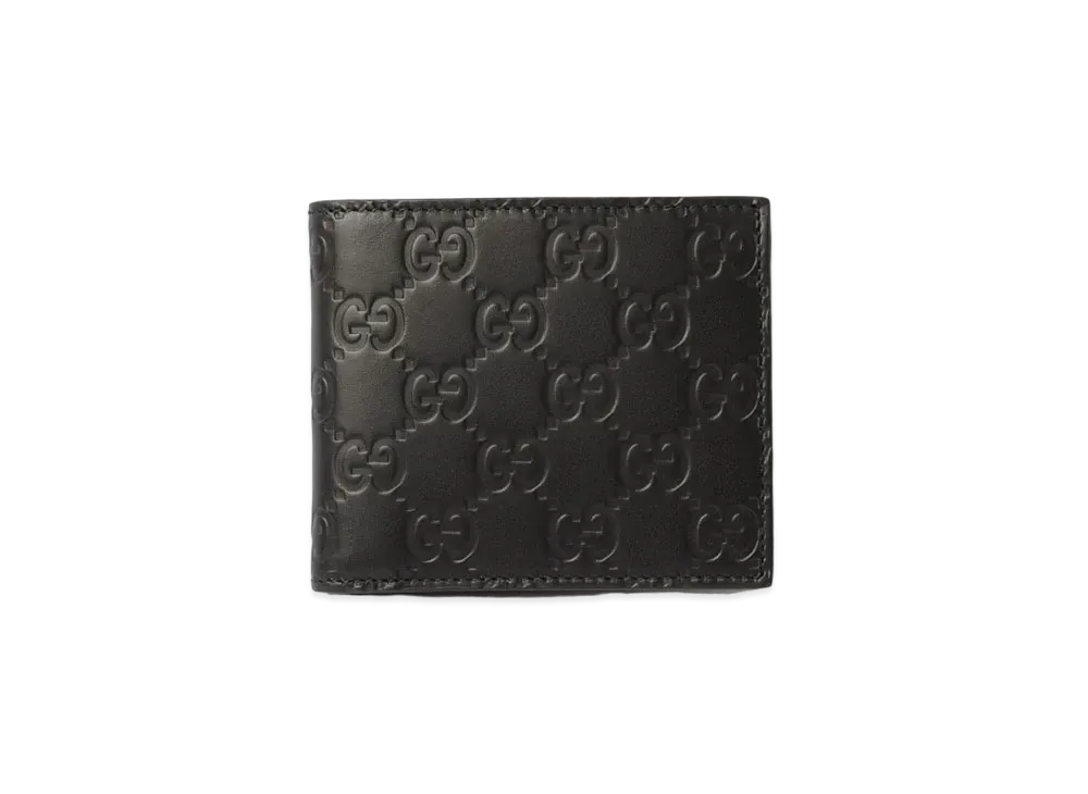 GUCCI Guccissima Bi-fold Wallet "Black"