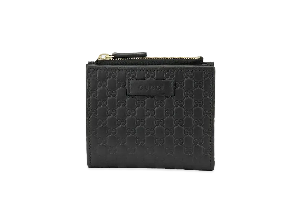 GUCCI Micro Guccissima Bi-fold Wallet "Black"