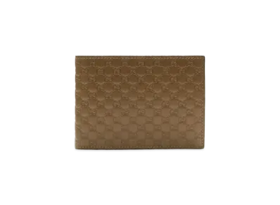 GUCCI Micro Guccissima Bi-fold Wallet "Camel"