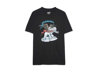 PORKCHOP x MASSES T-SHIRT POLAR BEAR P "BLACK"