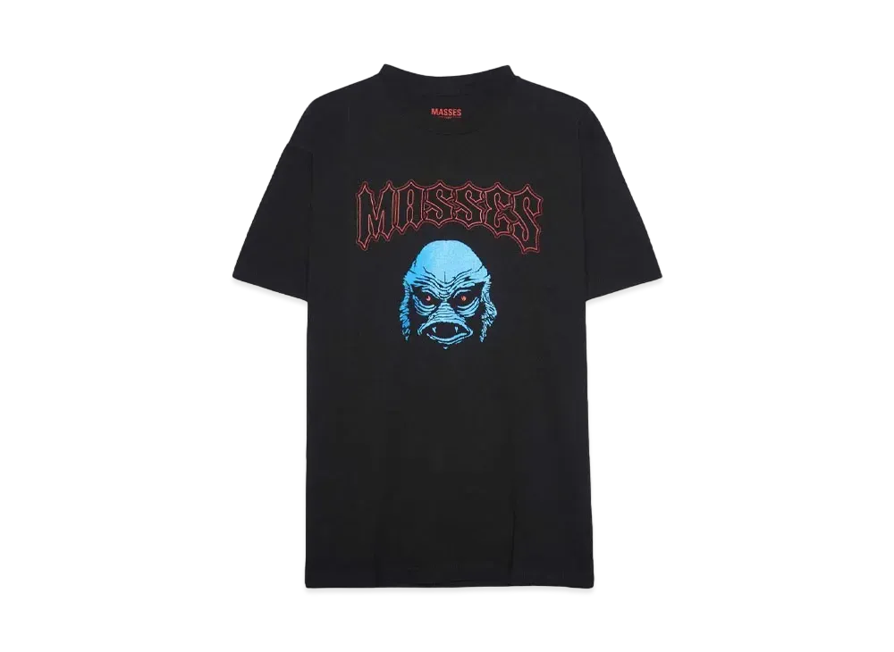 MASSES T-SHIRT MERMAN "BLACK"