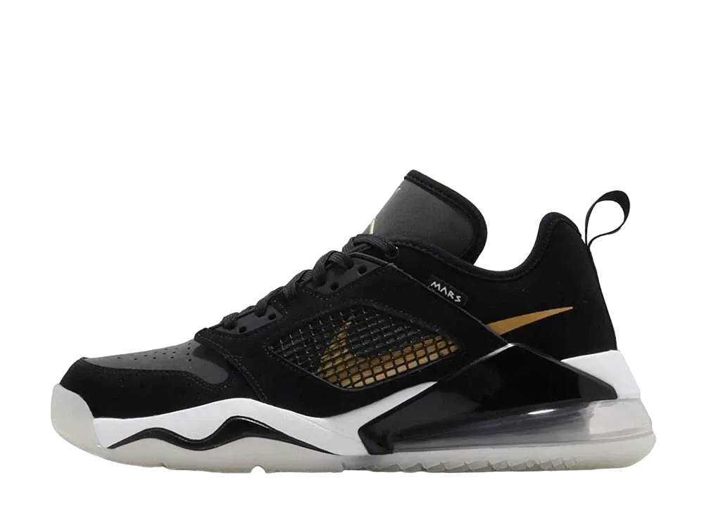 ナイキ ジョーダン マーズ270 ロー "ブラック/メタリックゴールド/ダークスモークグレー/ホワイト/ピュア"