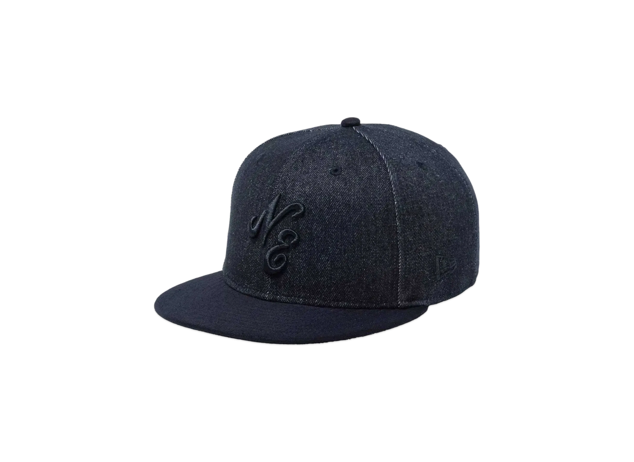 NEW ERA 59Fifty MLB Denim 2-Tone Classic Logo "Black Denim/Black"