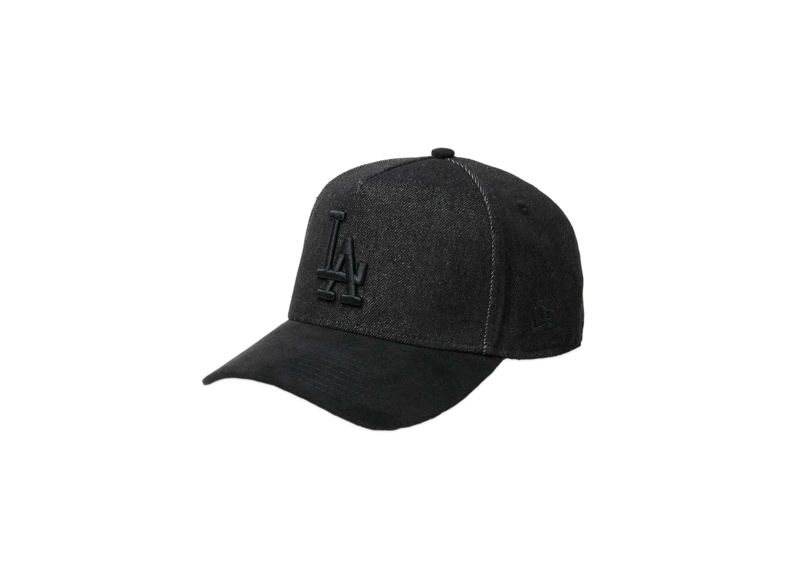 NEW ERA 9Forty A-Frame MLB Denim 2-Tone Los Angeles Dodgers Suede Visor "Black Denim/Black"