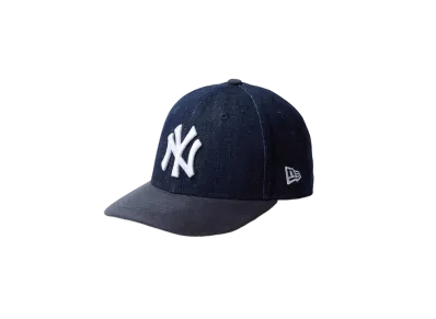 NEW ERA Youth LP 9Fifty MLB Denim 2-Tone New York Yankees Suede Visor "Indigo Denim/Navy"