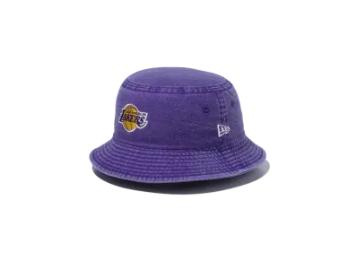 NEW ERA Bucket 01 NBA Bucket Hat Acid Wash Los Angeles Lakers "Purple"