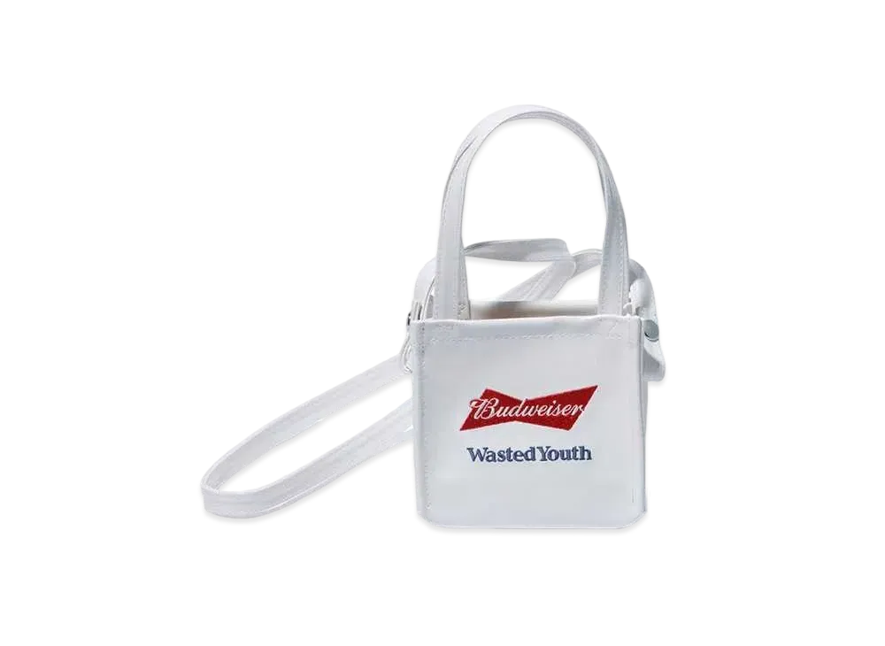 Wasted Youth x SEE YOU YESTERDAY x Budweiser Mini mini bag "White" / VERDY