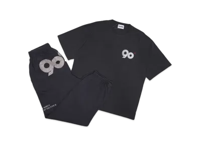 9090 90 Logo Tee Set-Up Pack "PIGMENT BLACK"