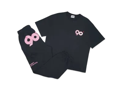 9090 90 Logo Tee Set-Up Pack "BLACK"