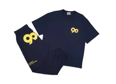 9090 90 Logo Tee Set-Up Pack "NAVY"