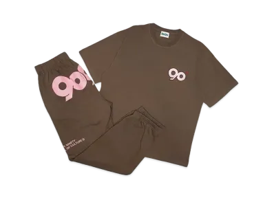 9090 90 Logo Tee Set-Up Pack "BROWN"
