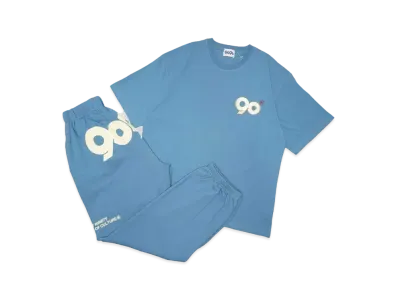 9090 90 Logo Tee Set-Up Pack "ELEMENTAL BLUE"