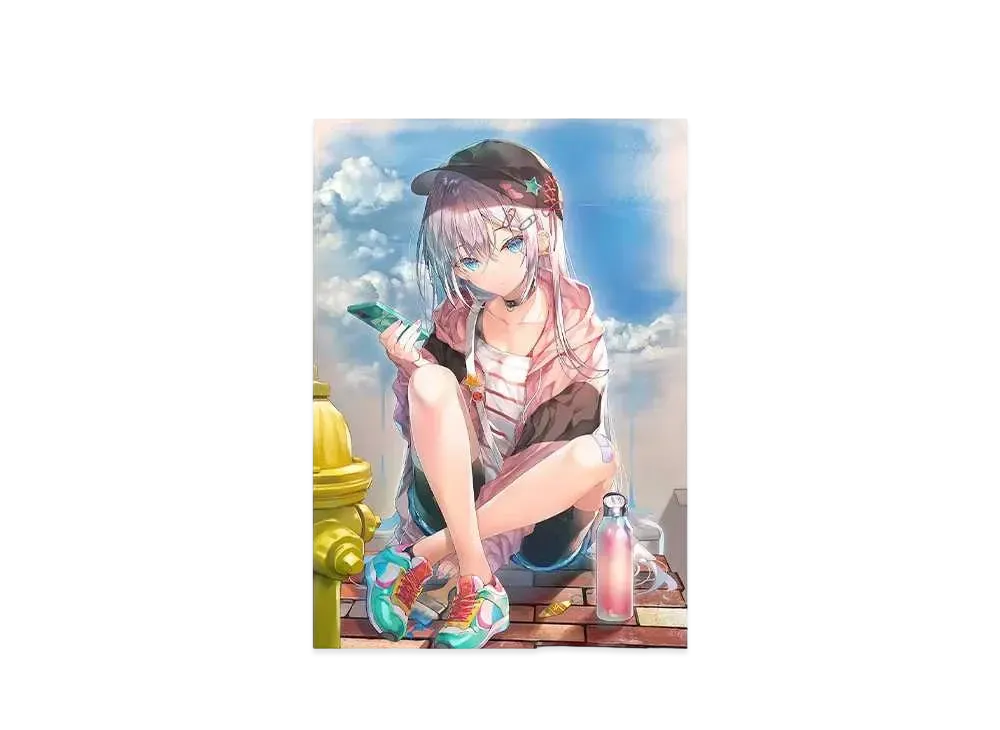 atmos x 100 Artists Exhibition Miwabe Sakura Poster "Multi"