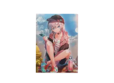 atmos x 100 Artists Exhibition Miwabe Sakura Clear File "Multi"