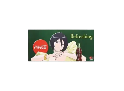 atmos x COCACOLA x BLEACH Poster Kuhiki Rukia "Black"